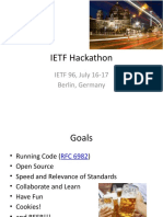 IETF Hackathon: IETF 96, July 16-17 Berlin, Germany