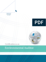Environmental Auditor: Certification As An