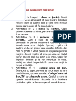 Auto Si Intercunoastere La Clasa Pregătitoare