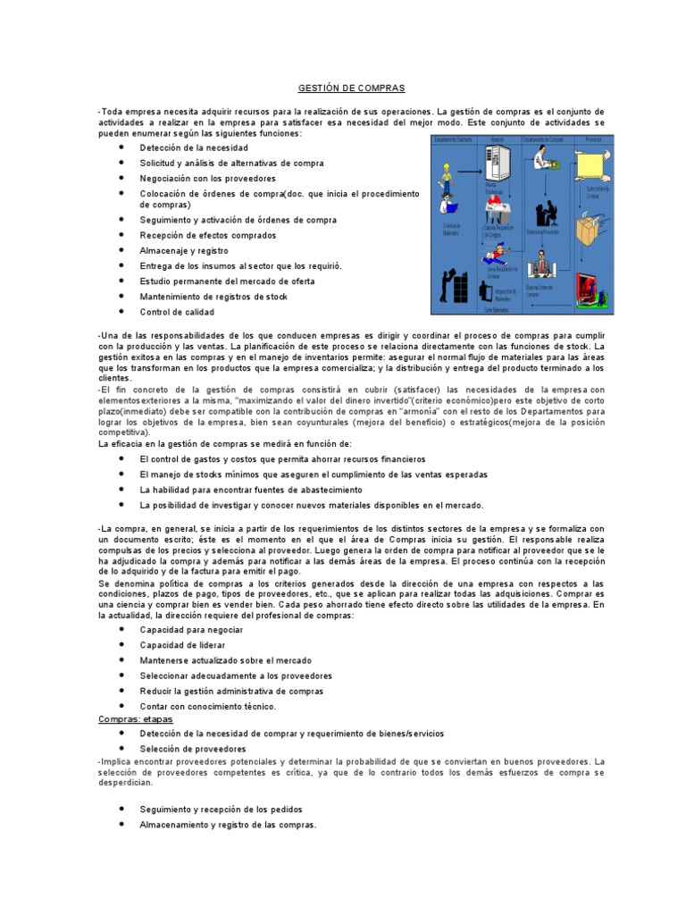 Gestion de Compras | PDF | Mercado (economía) | Calidad (comercial)