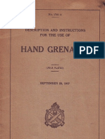 US MK I Hand Grenade Manual 1917