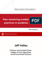 Peer Mentoring Models and Best Practices in Academic Settings