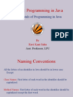 Fundamentals of Programming in Java