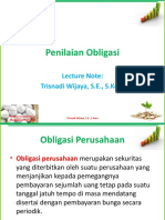 Penilaian Obligasi: Lecture Note: Trisnadi Wijaya, S.E., S.Kom