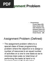 Assignment Problem