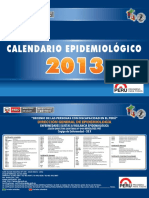 Calendario epidemiológico del Perú 2013