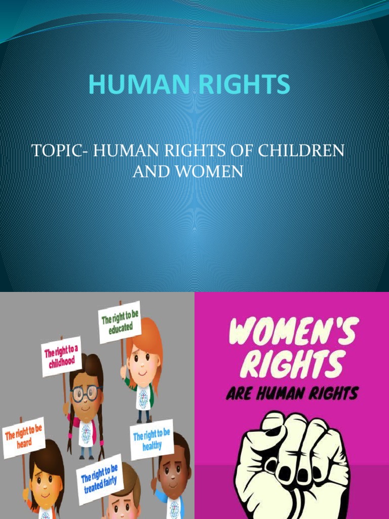 Human Rights of Women and Children | PDF | Children's Rights | Gender ...