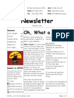 Newsletter Feb 2011