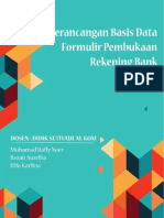 Database Formulir Pembukaan Rekening Bank