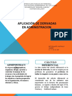 Aplicación de Derivadas en Administracion