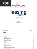 Leasing .NET Core - Xamarin Forms + Prism - Xamarin Classic + MVVM Cross