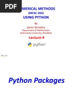 Numerical Methods Using Python: (MCSC-202)