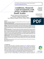 Financial Conditions, Financial Constraints and Investment-Cash Flow Sensitivity: Evidence From Saudi Arabia