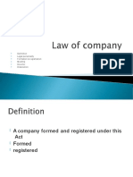 Formation, Directors & Dissolution of a Company