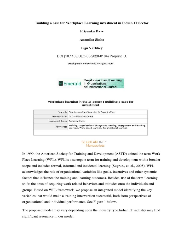 WPL ML and JP 15.5.2020 | PDF | Motivation | Motivational