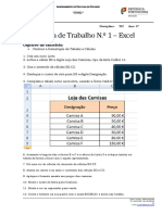 Ficha 1 - 2 - 3 - Excel