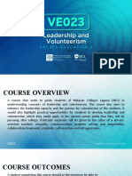 VE023 Module 1 Course Orientation