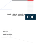 Primera Evaluación Sumativa Familia y Comunidad