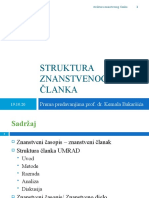 Struktura Znanstvenog Članka