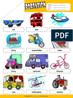 Transportation Esl Picture Dictionary For Kids PDF