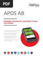 Apos A8: Facilitate Commerce For Merchants in Store and Outdoor