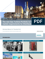 The New Gas Turbine Portfolio To Meet The Market Requirements For Distributed Generation