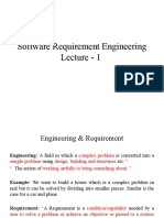 Software Requirement Engineering Lecture - 1
