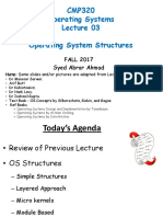 CMP320 Operating Systems Operating System Structures: FALL 2017 Syed Abrar Ahmad