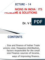 Trade Unions in India: Its Problems & Solutions: Lecture - 14