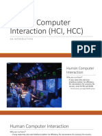 Human Computer Interaction (HCI, HCC) : An Introduction