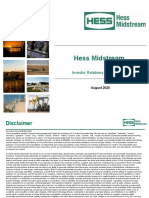 Hess Midstream: Investor Relations Presentation