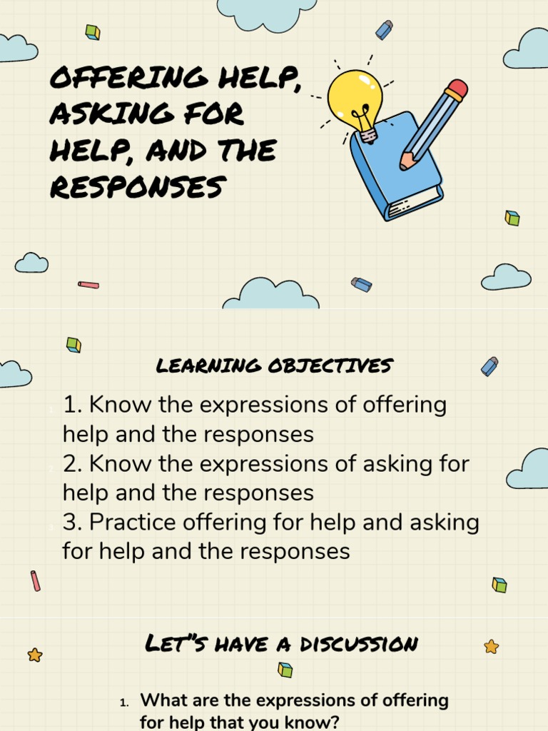 Expressions for Offering and Asking Help | PDF | Self-Improvement