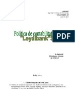 Politica de Contabilitatea A BC ,, Leydibank'' SA