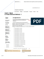 Unit 9 - Week 6: Finite Element Method - I: Assignment 6