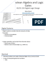 EE/CE 233 Digital Logic Design: Rehan Ahmed