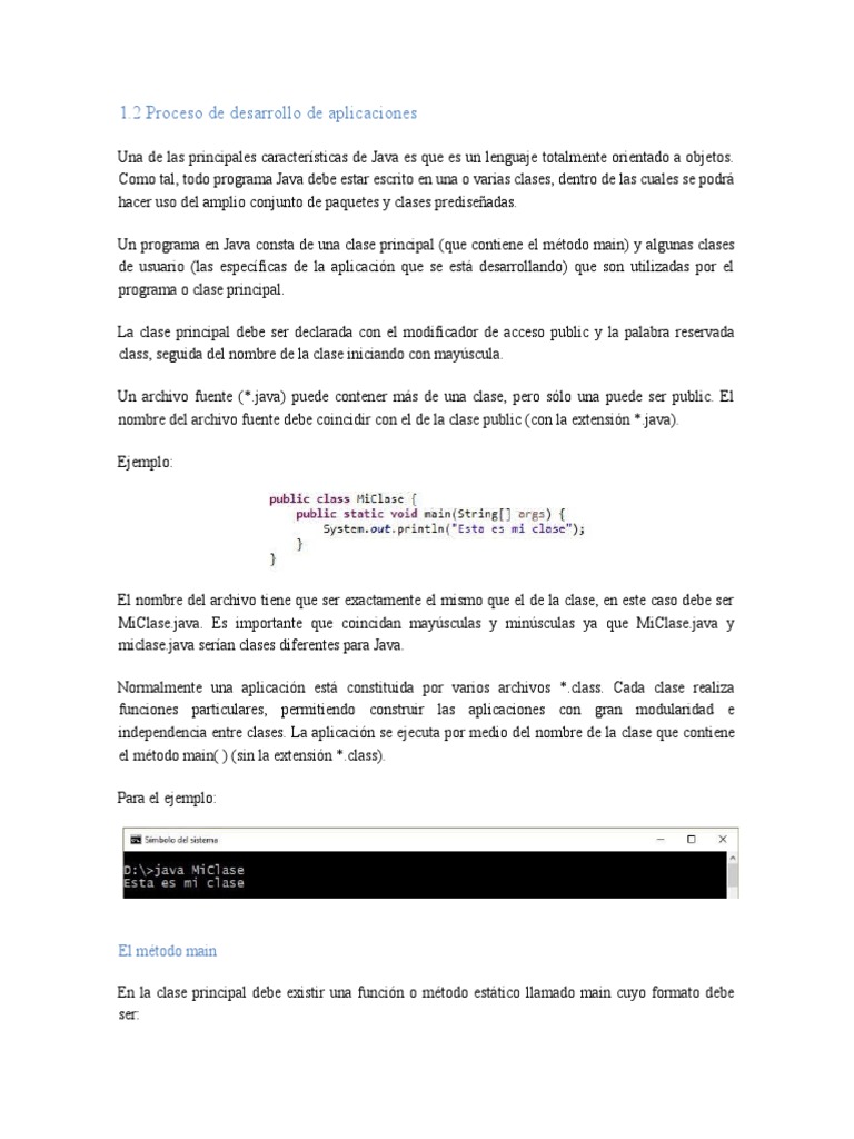 Proceso de Desarrollo en Java | PDF | Java (lenguaje de programación ...