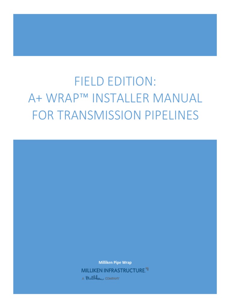Field Guide - A Wrap Manual v1.0.1 | PDF | Adhesive | Pipe (Fluid ...