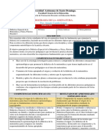 Programa de La Didactica Especial de La Matemática, Práctica Docente I