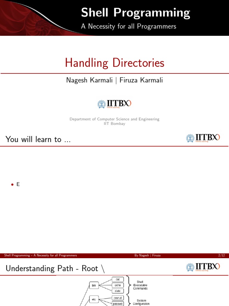 Essential Shell Programming Guide | PDF | Directory (Computing) | Data