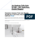 Chemistry Analyzer Fully ASBioelab AS-280 