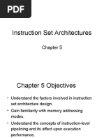 Instruction Set Architectures