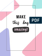 Make Today Amazing Checklist Printable Guide PDF