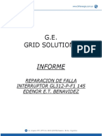 Informe Reparacion de Falla GL312 Et Benavidez PDF