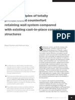 Design Principles of Totally Prefabricated Counterfort Retaining Wall System Compared With Existing Cast-In-Place Concrete Structures