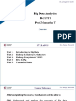 RV College of Engineering: Big Data Analytics 16CS7F1 Prof - Mamatha T