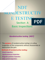 NDT Nondestructiv E Testing: Section A Basic Inspections
