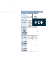 Itinerario Semanal