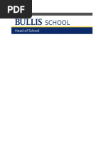 Bullis Letter New