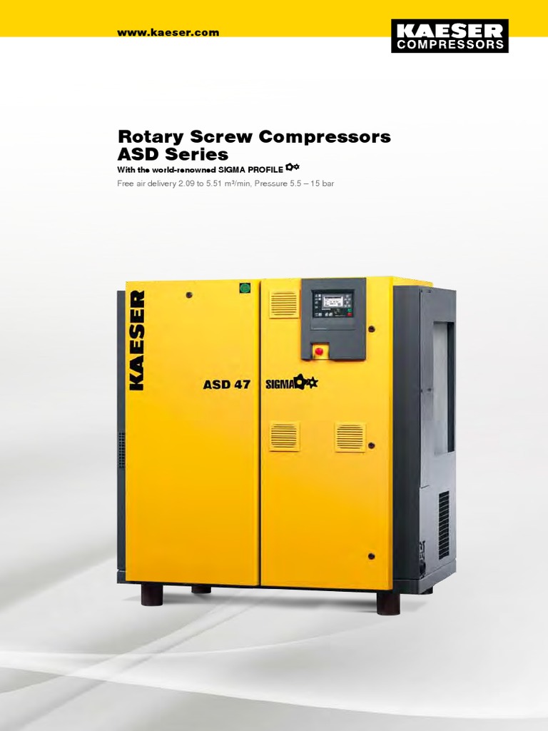 Kaeser ASD Series Compressor Overview | PDF | Clothes Dryer | Valve