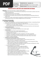 Module 7 - Introduction To Line-Test and Compositing Software PDF